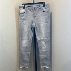 Kut from the Kloth Bridgette Gray Ankle skinny Cropped Jeans